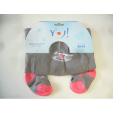 Dětské punčocháče RA 3 YOU BABY šedé + růžové