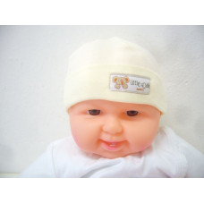 Bavlněná čepička pro nedonošené miminko AUTEX BABY ČESKÁ VÝROBA !!! krémová