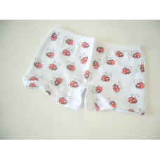 Dívčí spodní boxerky kolekce berušky  UNDERWEAR bílá
