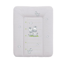 Přebalovací podložka na komodu s vyznačeným metrem   70x50cm CEBA BABY zebra šedá