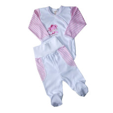Komplet Lux pro nedonošená miminka bílo růžová myška Autex Baby  - KVALITNÍ ČESKÁ VÝROBA !!!