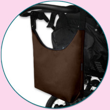 TAŠKA NA KOČÁREK - SIMPLY BAG IVE - KVALITNÍ ČESKÁ VÝROBA !!! hnědá
