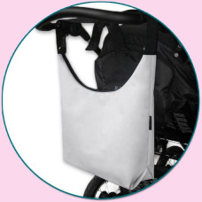 TAŠKA NA KOČÁREK - SIMPLY BAG IVE - KVALITNÍ ČESKÁ VÝROBA !!! světle šedá
