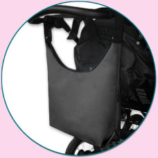 TAŠKA NA KOČÁREK - SIMPLY BAG IVE - KVALITNÍ ČESKÁ VÝROBA !!! tmavě šedá