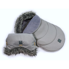 Luxusní set fusak s kožešinou + rukávník  - LIMITOVANÁ EDICE  FLOO FOR BABY ALFI    AKCE !!!