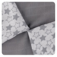 Bambusové ubrousky XKKO BMB 30x30 - Little Stars Silver MIX