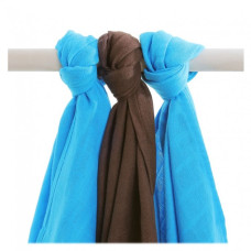 Bambusové pleny XKKO®BMB Choco Cyan MIX 70x70cm - 3ks