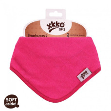 Bambusový dětský slintáček/šátek XKKO BMB - Magenta