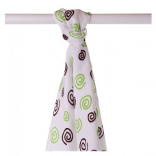 Bambusové pleny XKKO®BMB B&S Lime Spirals 90x100cm - 1 ks