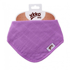 Bambusový dětský slintáček/šátek XKKO BMB - Lilac