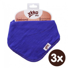 Bambusový dětský slintáček/šátek XKKO BMB - Ocean blue 3ks