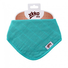 Bambusový dětský slintáček/šátek XKKO BMB - Turquoise