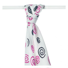 Bambusové pleny XKKO®BMB B&S Magenta Spirals 90x100cm - 1 ks