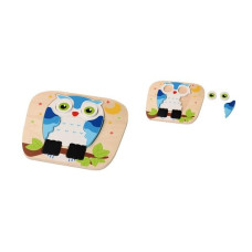 Dřevěné puzzle, AB6357, E01.021.1.1 sova