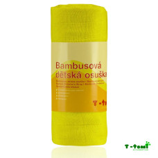 Žlutá bambusová vysokogramážní osuška T-tomi