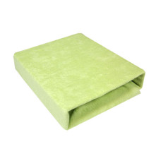 Vysokogramážní froté prostěradlo do postýlky 120x60 cm DUET Baby  zelená