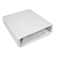 Vysokogramážní froté prostěradlo do postýlky 120x60 cm DUET Baby bílá