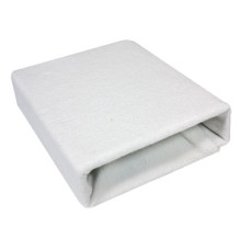 Vysokogramážní froté prostěradlo do postýlky 120x60 cm DUET Baby bílá