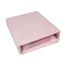 Vysokogramážní froté prostěradlo do postýlky 120x60 cm DUET Baby růžová