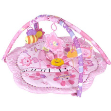 Růžová květinka Hrací deka Sunbaby PM20108