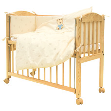 Povlečení do postýlky 7dílné Scarlett Méďa - do postýlky Baby 90 x 41 cm - béžová