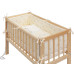 Dětská postýlka Baby Scarlett přírodní s kompletní výbavou - Méďa béžová - 90 x 41 cm