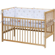 Dětská postýlka s kompletní výbavou Scarlett 120 x 60 cm - Labra