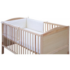 Mantinel do postýlky 4dílný - Scarlett Oto - 210 x 30 cm - bílá