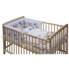 Povlečení do postýlky 6dílné - Scarlett JAPY - béžová 90 x 120 cm