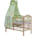 Dětská postýlka s kompletní výbavou Scarlett 120 x 60 cm - Mráček - zelená Dětská postýlka s kompletní výbavou Scarlett 120 x 60 cm - Mráček - zelená